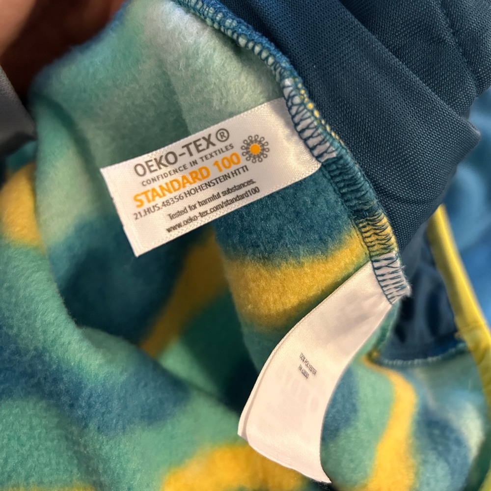 Lands’ End Heritage Fleece Pullover - Teal Mountain Ombr - Size 2x View 6
